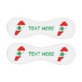 レバノンの国旗を持った地図 野球ボール (パネル)