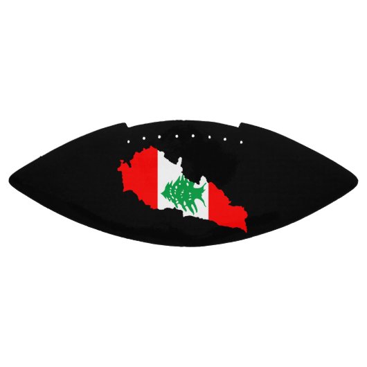 レバノンの地図とフラッグストーン磁石 アメリカンフットボール (パネル)