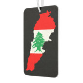 レバノンの地図とフラッグストーン磁石 カーエアーフレッシュナー (左)