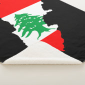 レバノンの地図とフラッグストーン磁石 シェルパブランケット (3/4)