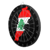 レバノンの地図とフラッグストーン磁石 ダーツボード (正面右)