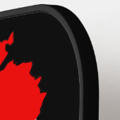 レバノンの地図とフラッグストーン磁石 ピックルボールラケット (左詳細)