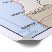 レバノンの地図(2002) ポスター (角)