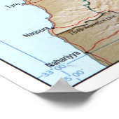 レバノンの地図(2002) ポスター (角)