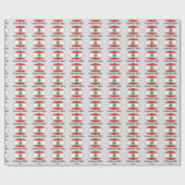 レバノンの旗のベビーの包装紙 ラッピングペーパー (フラット)