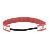 レバノンの旗 アスレチックヘッドバンド (裏面)