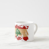 レバノンの旗 エスプレッソカップ (正面右)