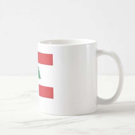 レバノンの旗 コーヒーマグカップ (右)