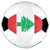 レバノンの旗 サッカーボール (回転)