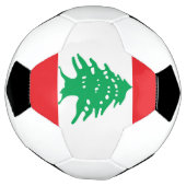 レバノンの旗 サッカーボール (回転)