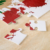 レバノンの旗 ジグソーパズル (側面)