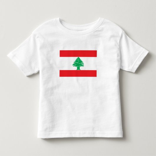 レバノンの旗 トドラーTシャツ (正面)