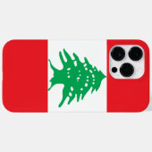 レバノンの旗 Case-Mate iPhoneケース (裏面 (横))
