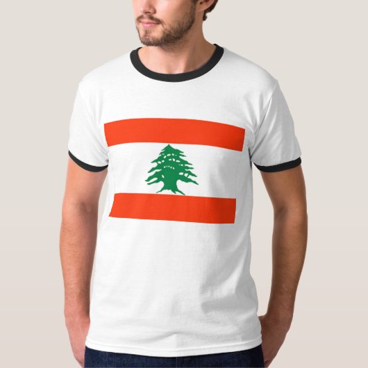 レバノンの旗 Tシャツ (正面)