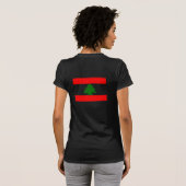 レバノンの旗 Tシャツ (裏面フル)