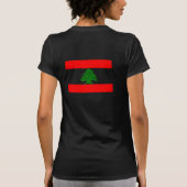 レバノンの旗 Tシャツ (裏面)
