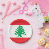 レバノンの紙皿の旗 ペーパープレート (パーティー)