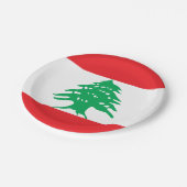 レバノンの紙皿の旗 ペーパープレート (アングル)