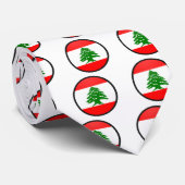 レバノンの質の旗の円 ネクタイ (ロール)