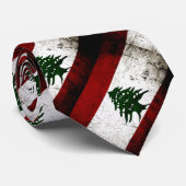 レバノンの黒くグランジな旗 ネクタイ (ロール)