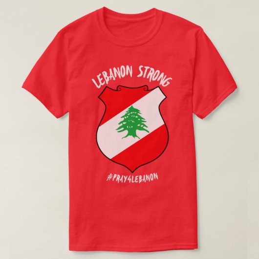 レバノンストロング1 Tシャツ (デザイン正面)