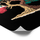 レバノンパレスチナ国旗レバノンパレ統一されたスティナ ポスター (角)