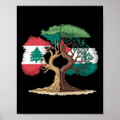 レバノンパレスチナ国旗レバノンパレ統一されたスティナ ポスター (正面)