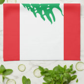 レバノンフラグ&レバノン料理、ファッション/sports キッチンタオル (折り畳み)