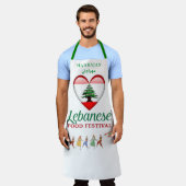 レバノンフードフェスティバル(マラヤン)エプロン エプロン (着用した状態)