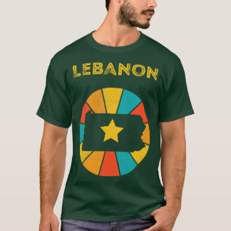 レバノンペンシルバニア動揺してヴィンテージ土産1 Tシャツ