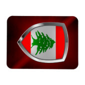 レバノンメタリックエンブレム マグネット (横)