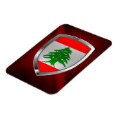 レバノンメタリックエンブレム マグネット (左側)