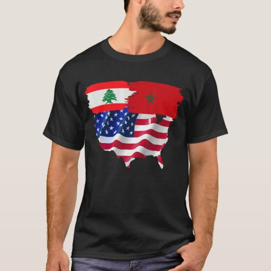 レバノン人とモロッコ人の贈り物でアメリカで作られる Tシャツ (正面)