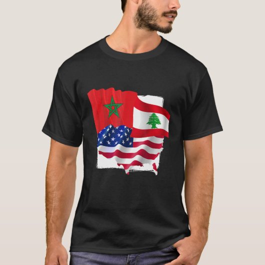 レバノン人とモロッコ人の贈り物でアメリカで作られる Tシャツ (正面)