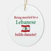 レバノン人はキャラクターを造ります セラミックオーナメント (左)