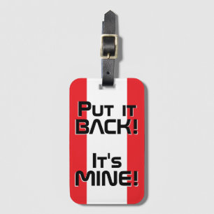 レバノン国おもしろい旗 ラゲッジタグ