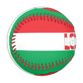 レバノン国旗とコート・オブ・アームズ 野球ボール (正面左)
