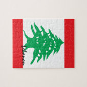 レバノン国旗と中東 – パズル/スポーツファン ジグソーパズル (横)