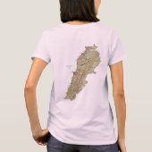 レバノン国旗と地図dk Tシャツ (裏面)