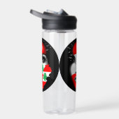 レバノン国旗と少女の顔の地図 ウォーターボトル (右面)