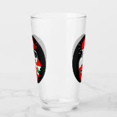 レバノン国旗と少女の顔の地図 タンブラーグラス (左)