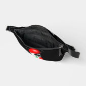 レバノン国旗と少女の顔の地図 ファニーパック (見開き)