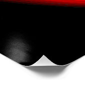 レバノン国旗と少女の顔の地図 ポスター (コーナー)