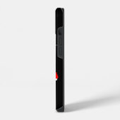 レバノン国旗と少女の顔の地図 iPhoneケース (左側面)