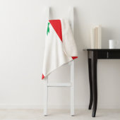 レバノン国旗と愛国心シェルパ毛布 シェルパブランケット (インサイチュ)