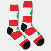 レバノン国旗のある女性用ソックス ソックス (右)