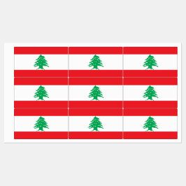 レバノン国旗のある愛国的なラベル ラベル