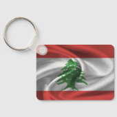 レバノン国旗のキーチェーン キーホルダー (裏面)