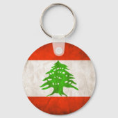 レバノン国旗のキーチェーン キーホルダー (正面)