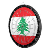 レバノン国旗のダーツボード&レバノン/ゲームボード ダーツボード (正面右)